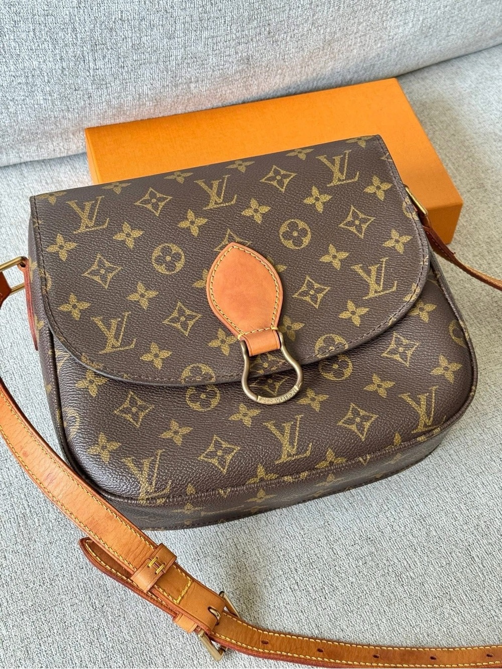 Louis Vuitton Monogram Canvas Saddle Crossbody with Vachetta Trim - Picture 14 of 16